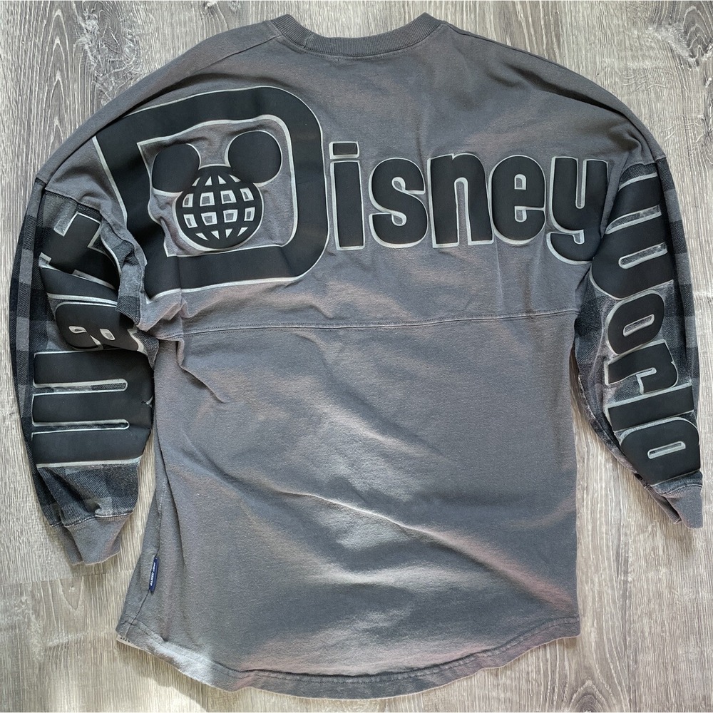 Gray And Black Plaid Walt Disney World‎ Spirit Jersey SZ XS Small Mickey Unisex